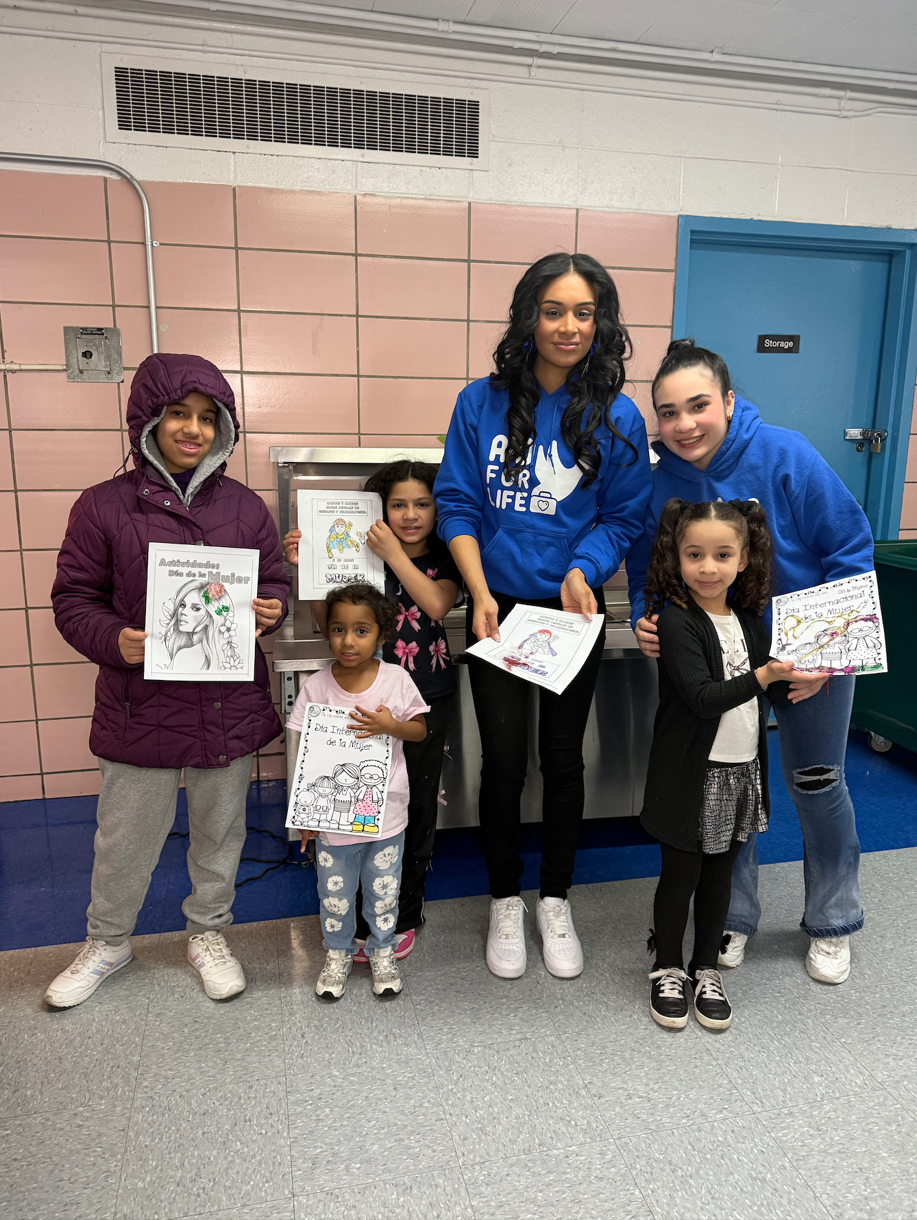 Adela Nicole Salas participating in a community service activity.